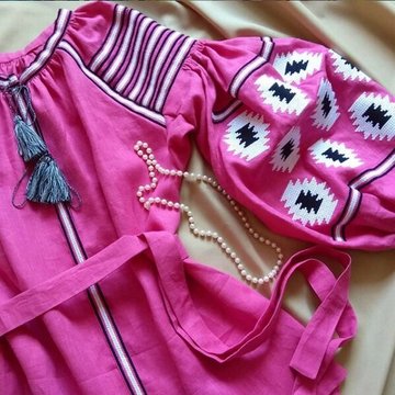 Ексклюзивна блуза Модерн рожева, Червоний, S