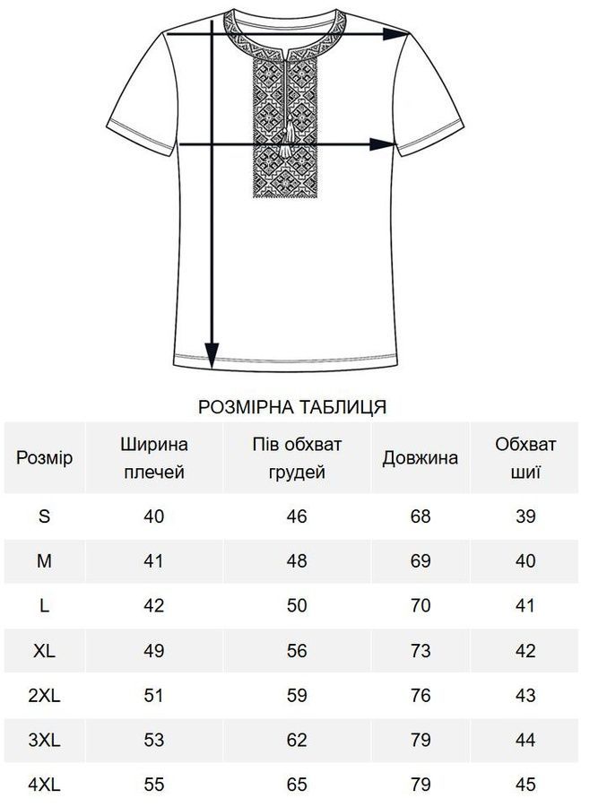 Чоловіча вишита футболка Бойківська, таш , Бежевий, S